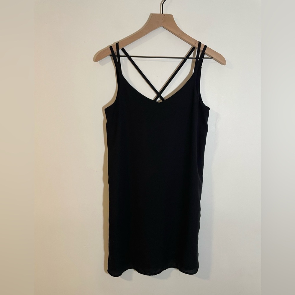 Pink Republic Little Black Dress Spaghetti Strap Size Small Closet Staple Lined